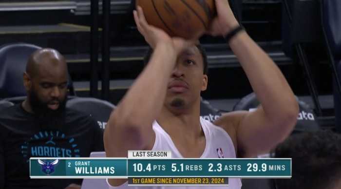 都快忘了这人！格兰特·威廉姆斯今日复出 已经一年多没打球